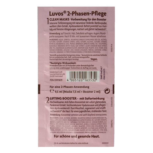 Luvos Crememasker lifting booster 2 fasen bio 9.5 Milliliter