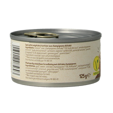 Tartex Pate champignon bio 125.00 Gram