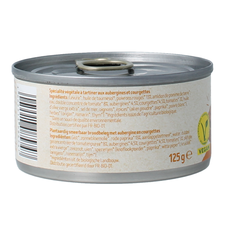 Tartex Pate zongerijpte groente bio 125 Gram