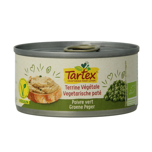 Tartex Pate groene peper bio 125.00 Gram