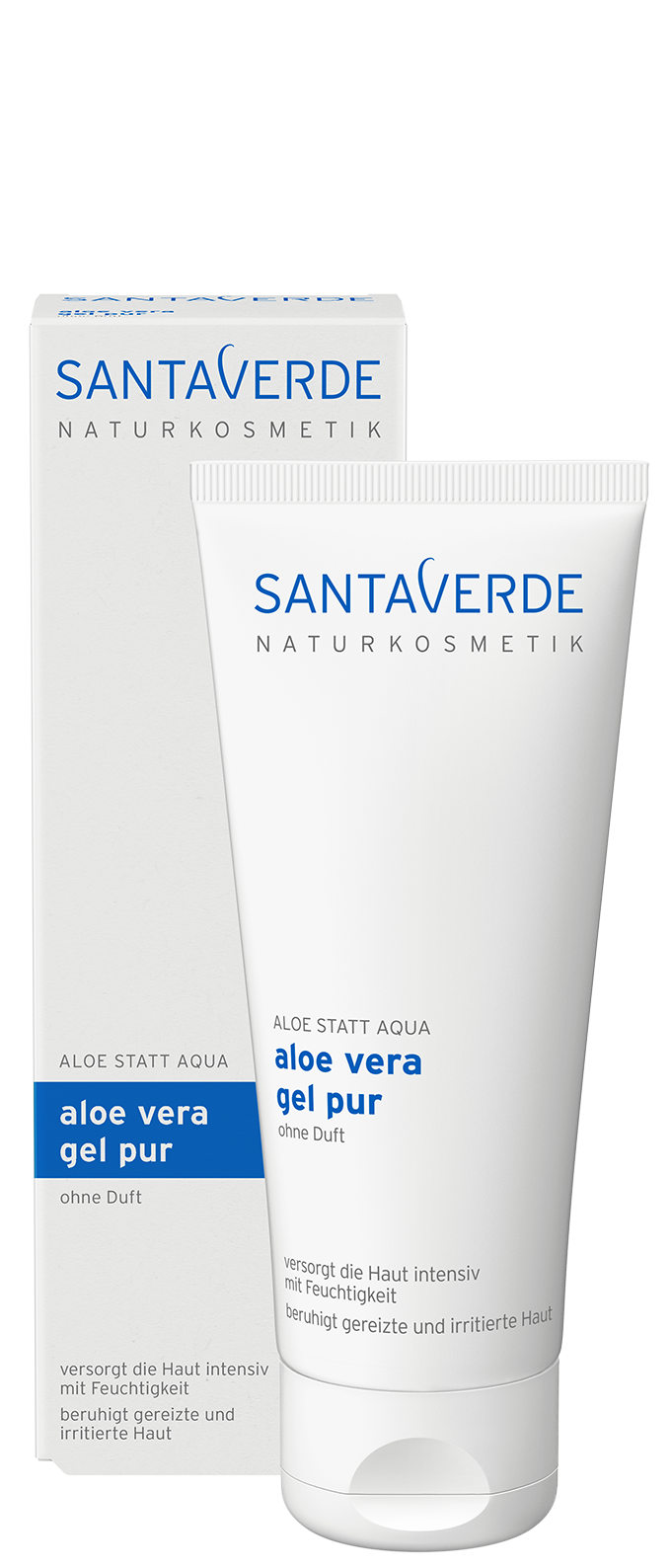 Santaverde Aloe vera pure gel parfumvrij 100.00 Milliliter