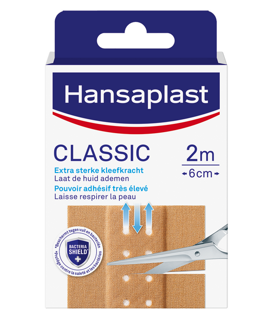 Hansaplast Classic 2m x 6cm 1 Stuks