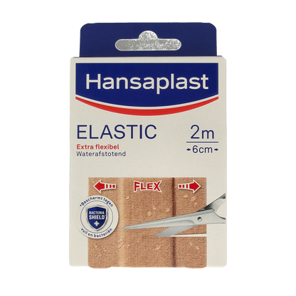 Hansaplast Elastic 2m x 6cm waterafstotend 1.00 Stuks