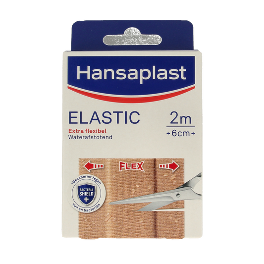 Hansaplast Elastic 2m x 6cm waterafstotend 1 Stuks