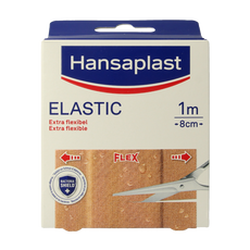 Hansaplast Elastic 1m x 8cm 1.00 Stuks