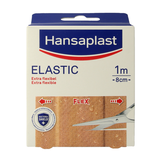 Hansaplast Elastic 1m x 8cm 1 Stuks