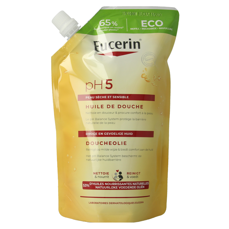 Eucerin pH5 Doucheolie navulverpakking 400 Milliliter