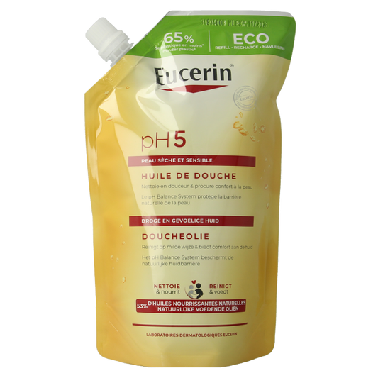 Eucerin pH5 Doucheolie navulverpakking 400 Milliliter