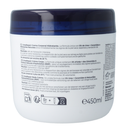 Eucerin Urearepair bodycreme 5% urea 450.00 Milliliter