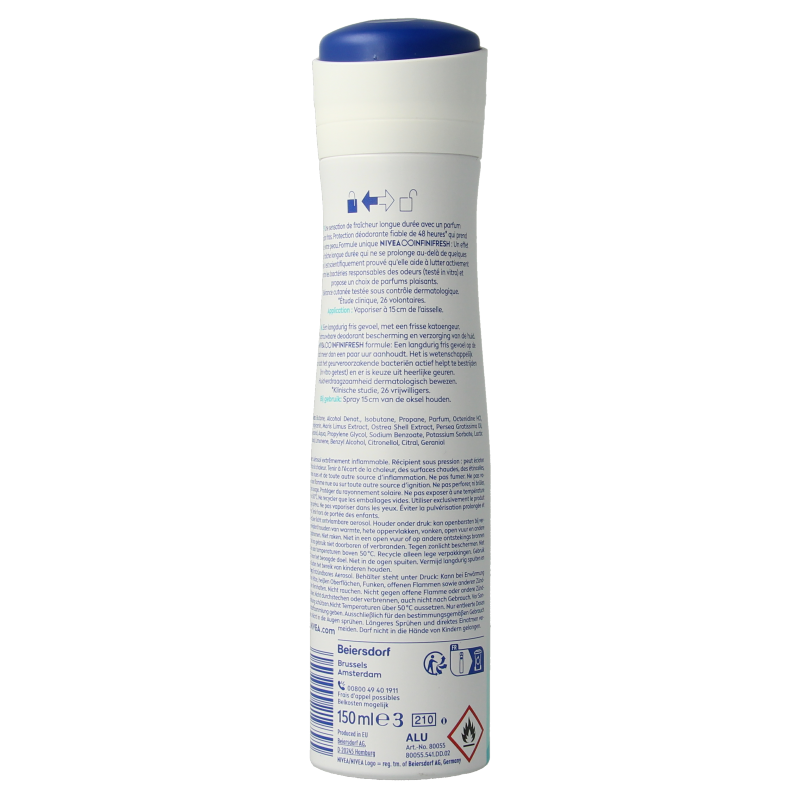 Nivea Deodorant fresh comfort spray 150 Milliliter