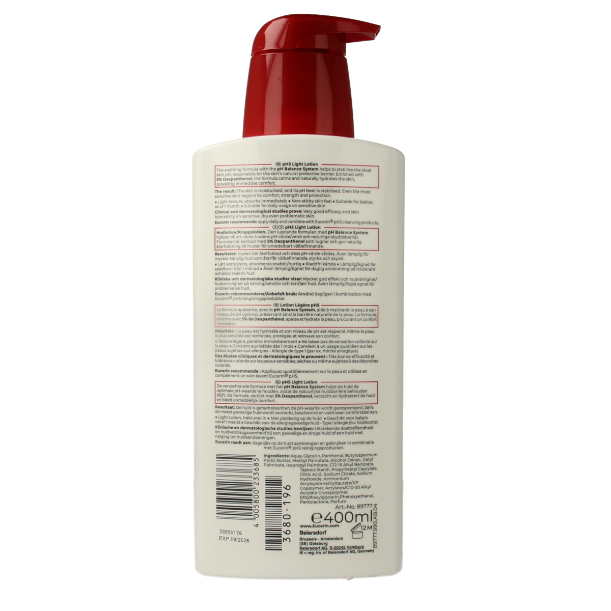 Eucerin PH5 light lotion 400.00 Milliliter