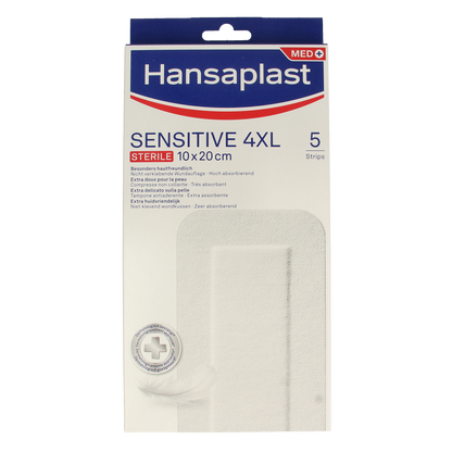 Hansaplast Pleisters sensitive 4XL 5.00 Stuks