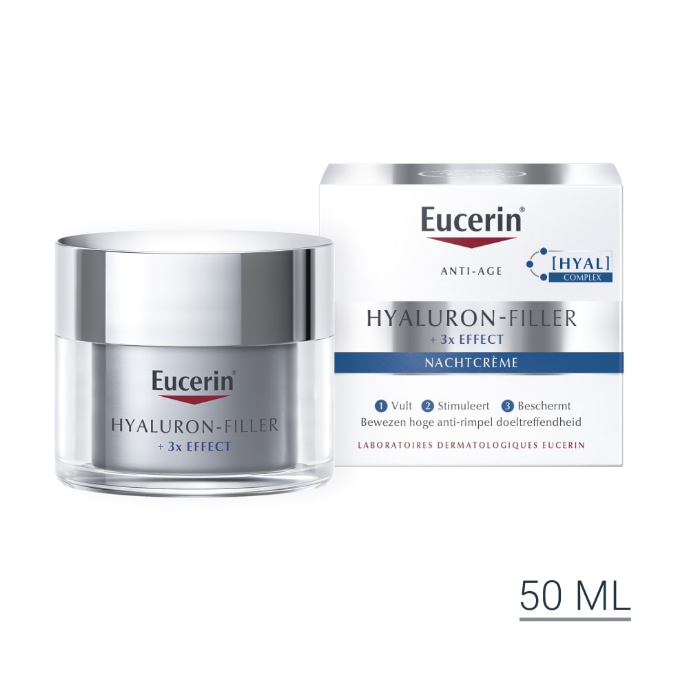 Eucerin Hyaluron-filler + 3x effect nachtcreme 50.00 Milliliter