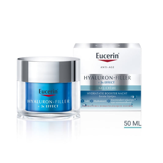 Eucerin Hyaluron-filler + 3x effect hydratatie boost nacht 50.00 Milliliter
