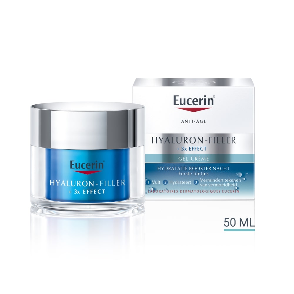 Eucerin Hyaluron-filler + 3x effect hydratatie boost nacht 50 Milliliter