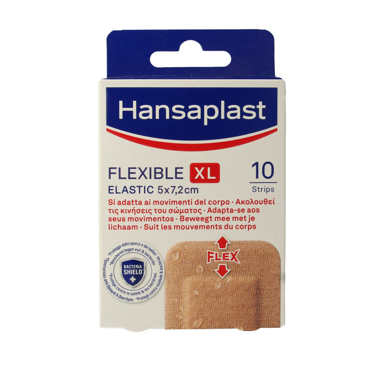 Hansaplast Flexible XL 5 x 7.2cm 10 Stuks