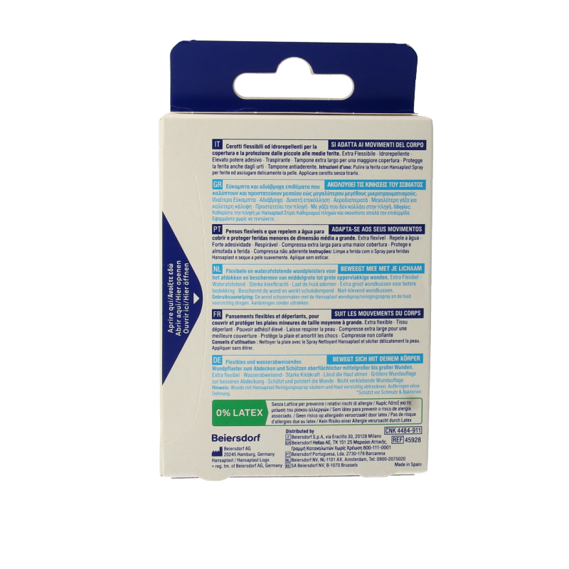 Hansaplast Flexible XL 5 x 7.2cm 10 Stuks