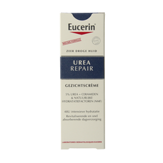 Eucerin Urearepair gezichtscreme 5% urea 50.00 Milliliter