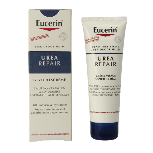 Eucerin Urearepair gezichtscreme 5% urea 50 Milliliter
