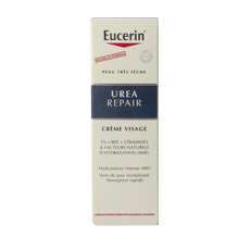 Eucerin Urearepair gezichtscreme 5% urea 50.00 Milliliter