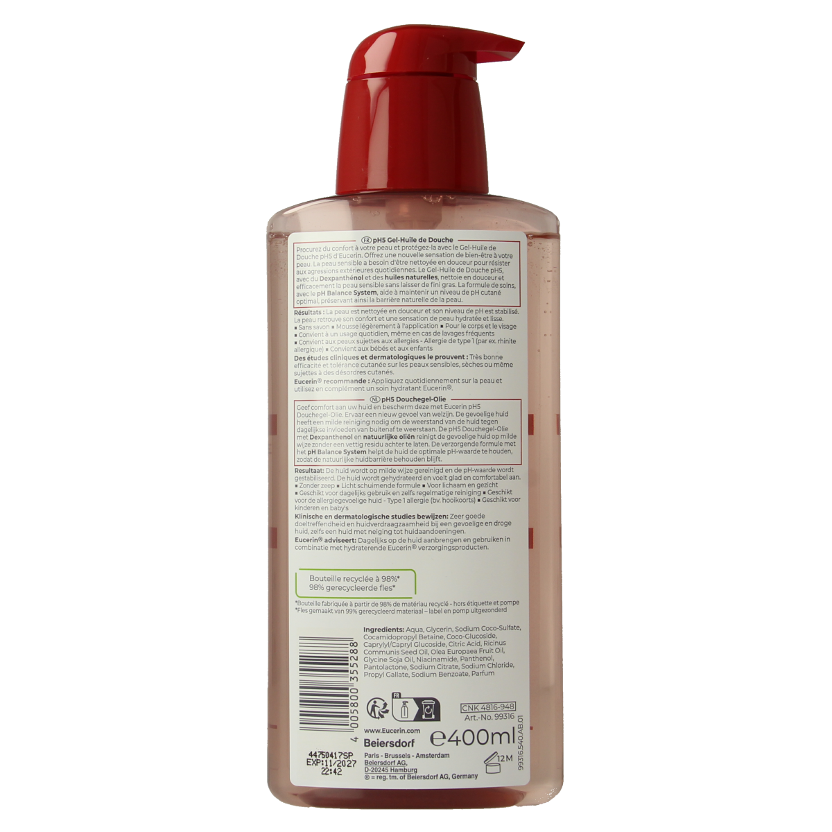 Eucerin PH5 douchegel 400.00 Milliliter