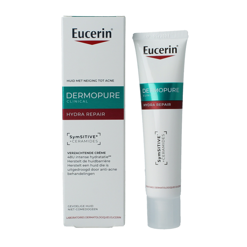 Eucerin Dermopure clinical hydra repair verzachtende creme 40 Milliliter