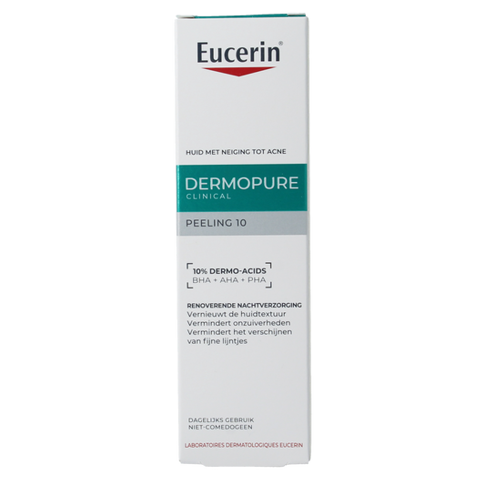 Eucerin Dermopure clinical peeling 10 reno nachtverzorging 40.00 Milliliter