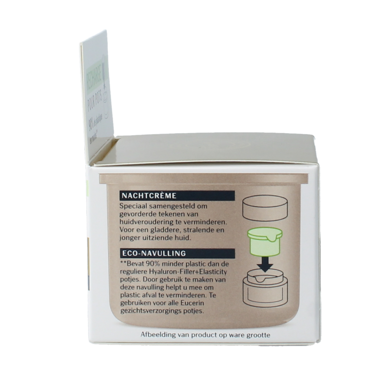 Eucerin Hyaluron-filler + elasticity nachtcreme navulling 50 Milliliter