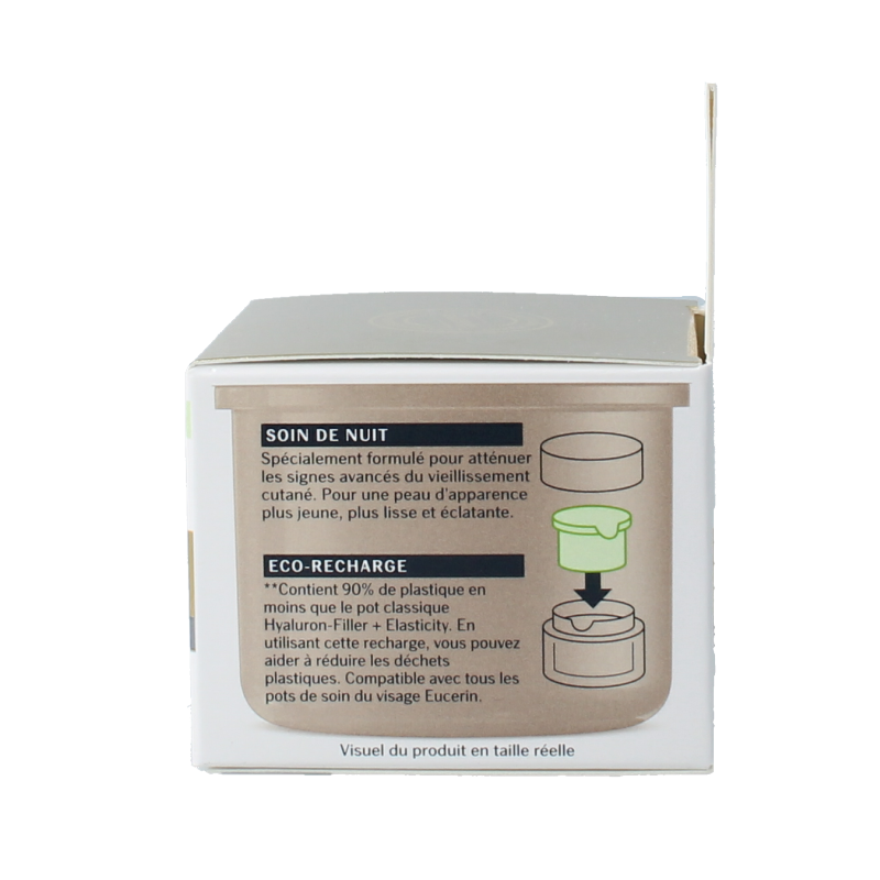 Eucerin Hyaluron-filler + elasticity nachtcreme navulling 50 Milliliter