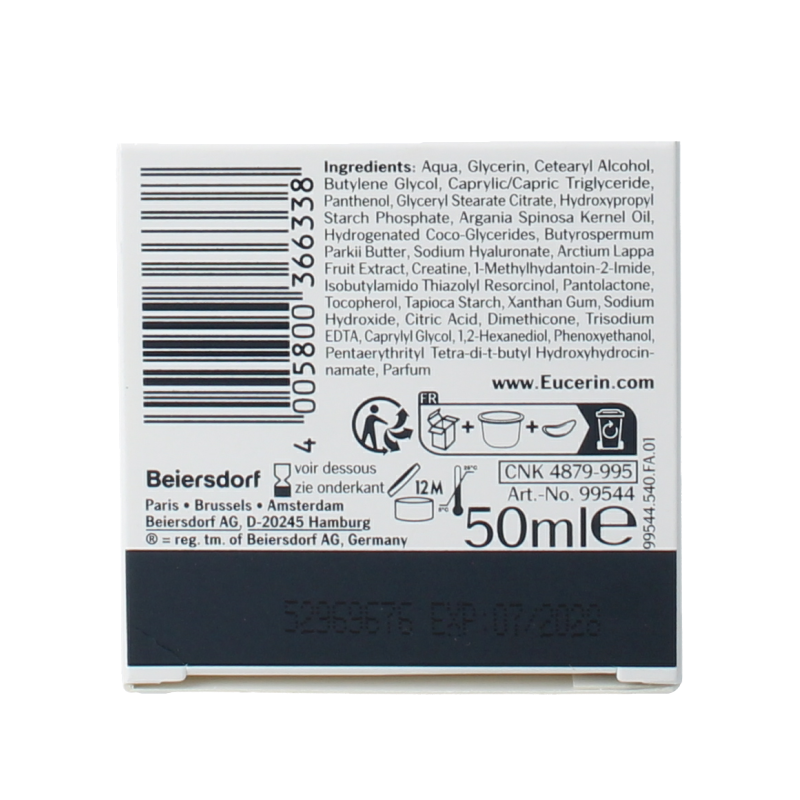 Eucerin Hyaluron-filler + elasticity nachtcreme navulling 50 Milliliter