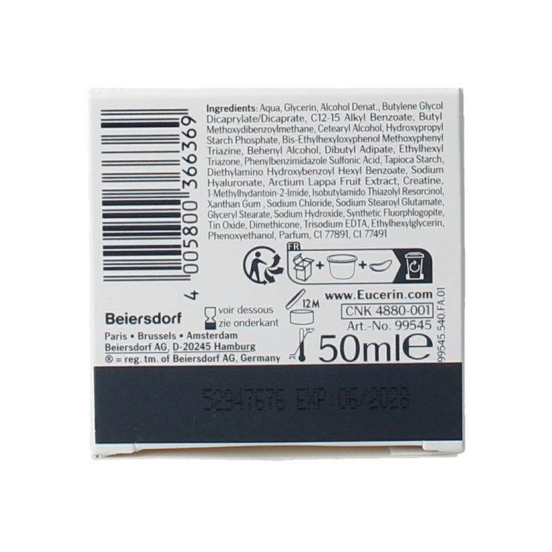 Eucerin Hyaluron-filler + elasticity dagcreme SPF30 navul 50 Milliliter