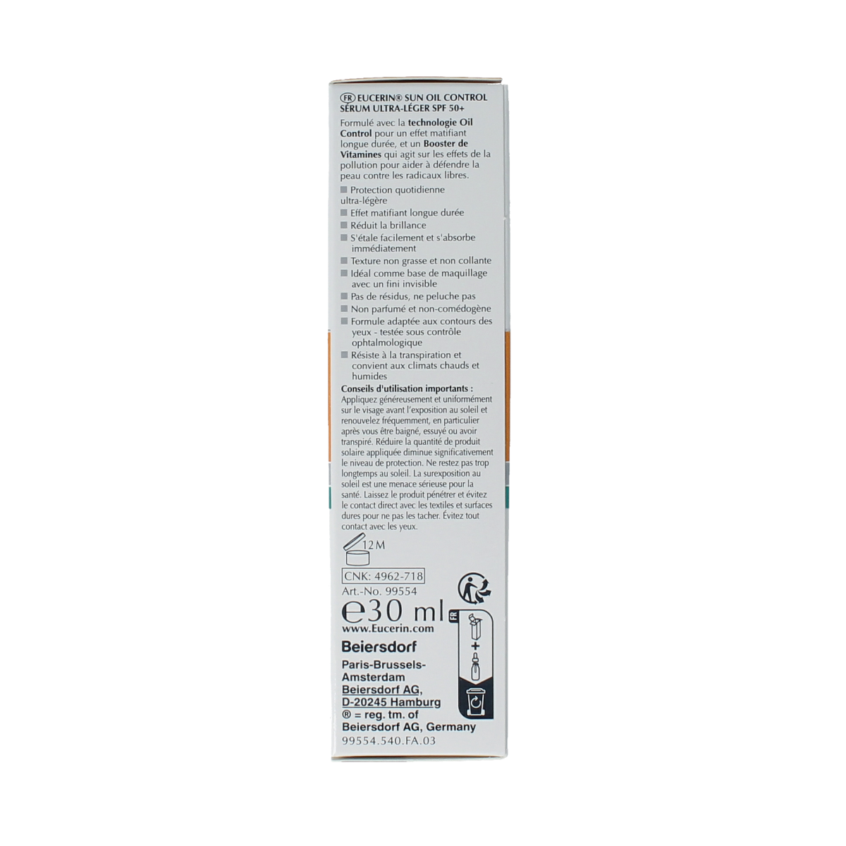 Eucerin Sun oil serum SPF50+ 30.00 Milliliter