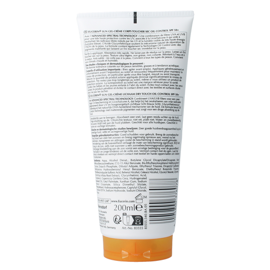 Eucerin Sun oil control dry touch gel cream SPF50 200.00 Milliliter