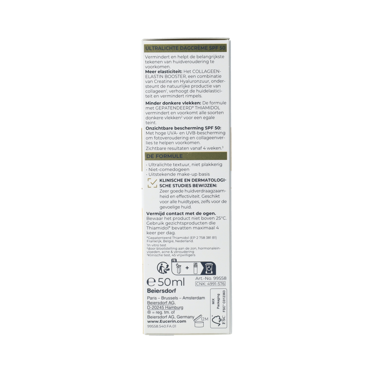 Eucerin Hyaluron Filler + Elast Ultral dagcreme SPF50 50.00 Milliliter