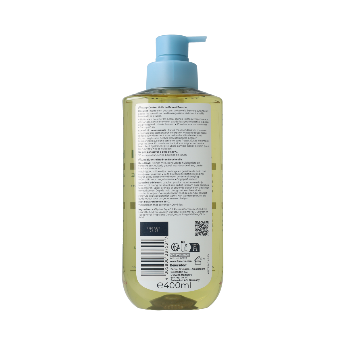 Eucerin AtopiControl Bad- en Doucheolie 400.00 Milliliter