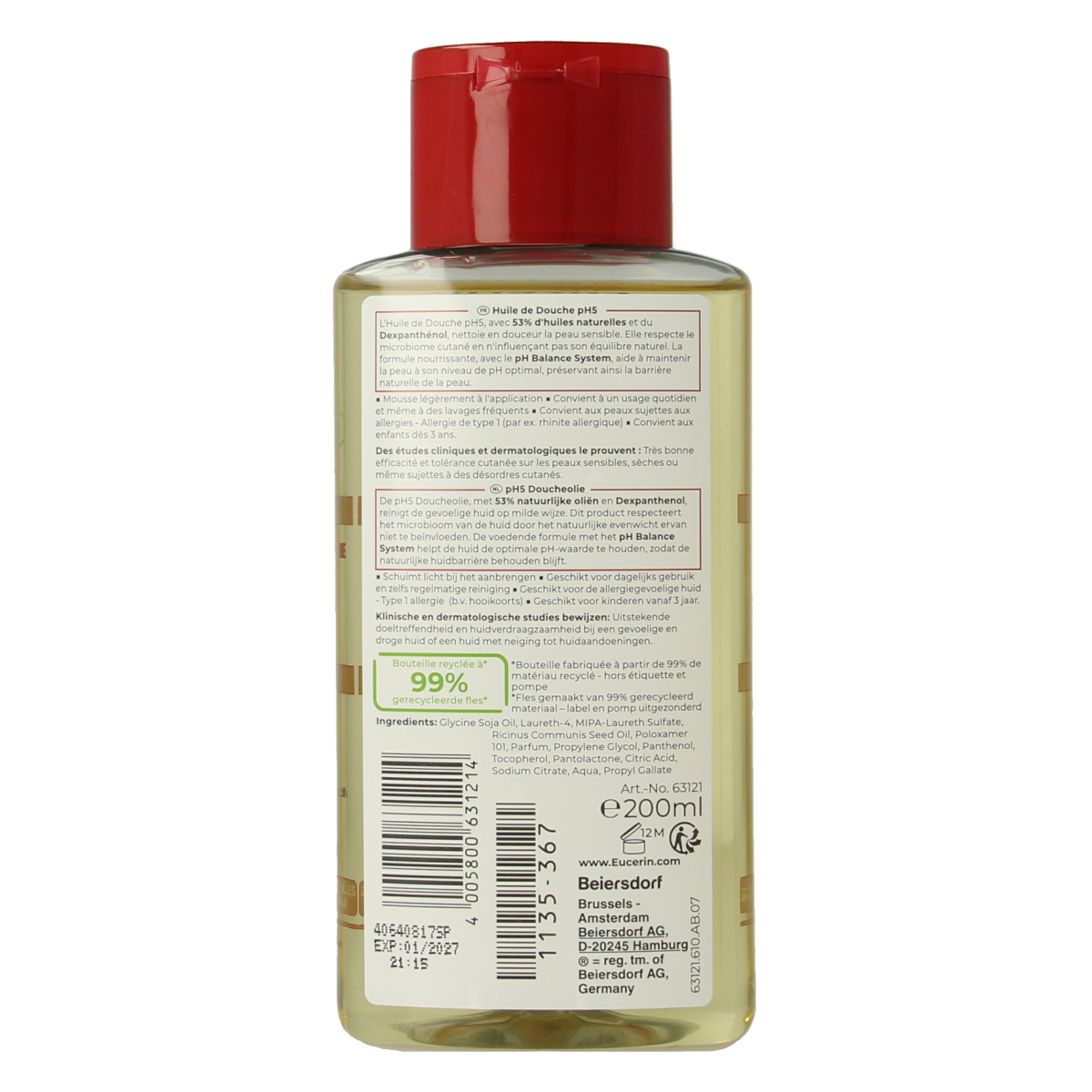Eucerin PH5 douche olie 200.00 Milliliter