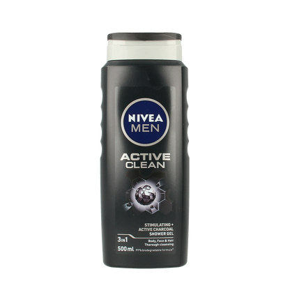 Nivea Men active clean douchegel 500.00 Milliliter