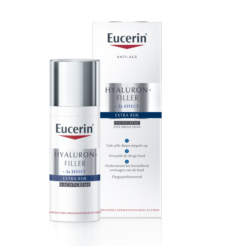 Eucerin Hyaluron-filler extra rijk nachtcreme 50 Milliliter