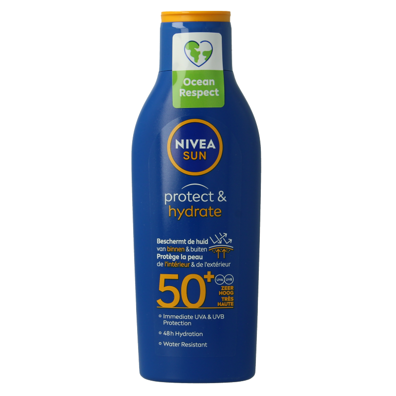 Nivea Sun protect & hydrate zonnemelk SPF50 200 Milliliter