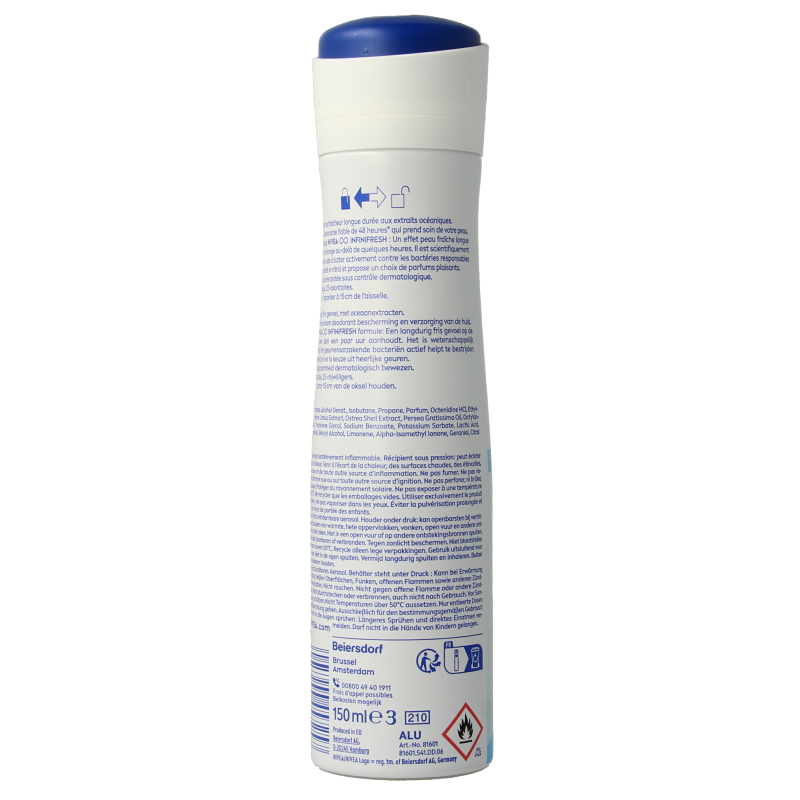 Nivea Deodorant fresh natural spray female 150 Milliliter