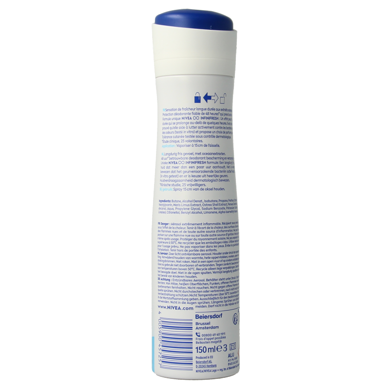 Nivea Deodorant fresh natural spray female 150 Milliliter