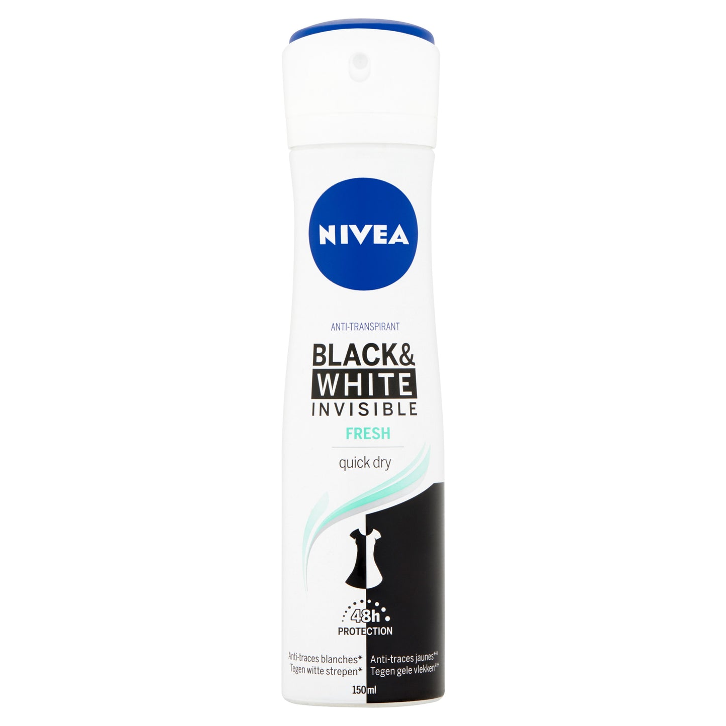 Nivea Deodorant spray invisible black & white fresh 150 Milliliter