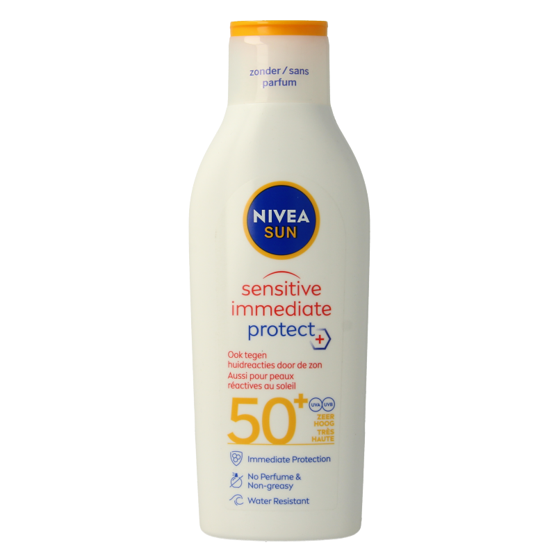 Nivea Sun sensitive zonnemelk SPF50+ 200 Milliliter