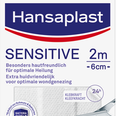 Hansaplast Sensitive 2m x 6cm 1 Stuks