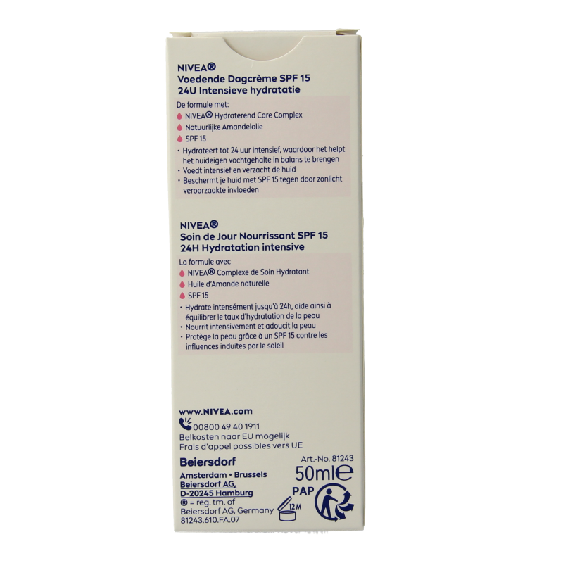 Nivea Essentials hydraterende dagcreme droog/gev SPF15 50 Milliliter