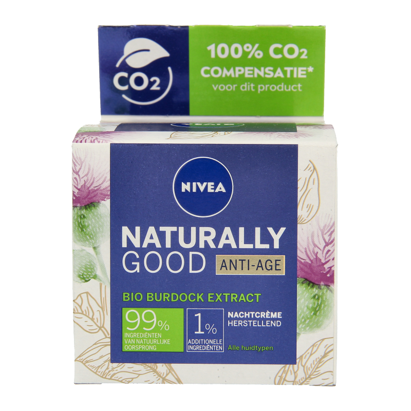 Nivea Naturally good nachtcreme anti-age  50 Milliliter