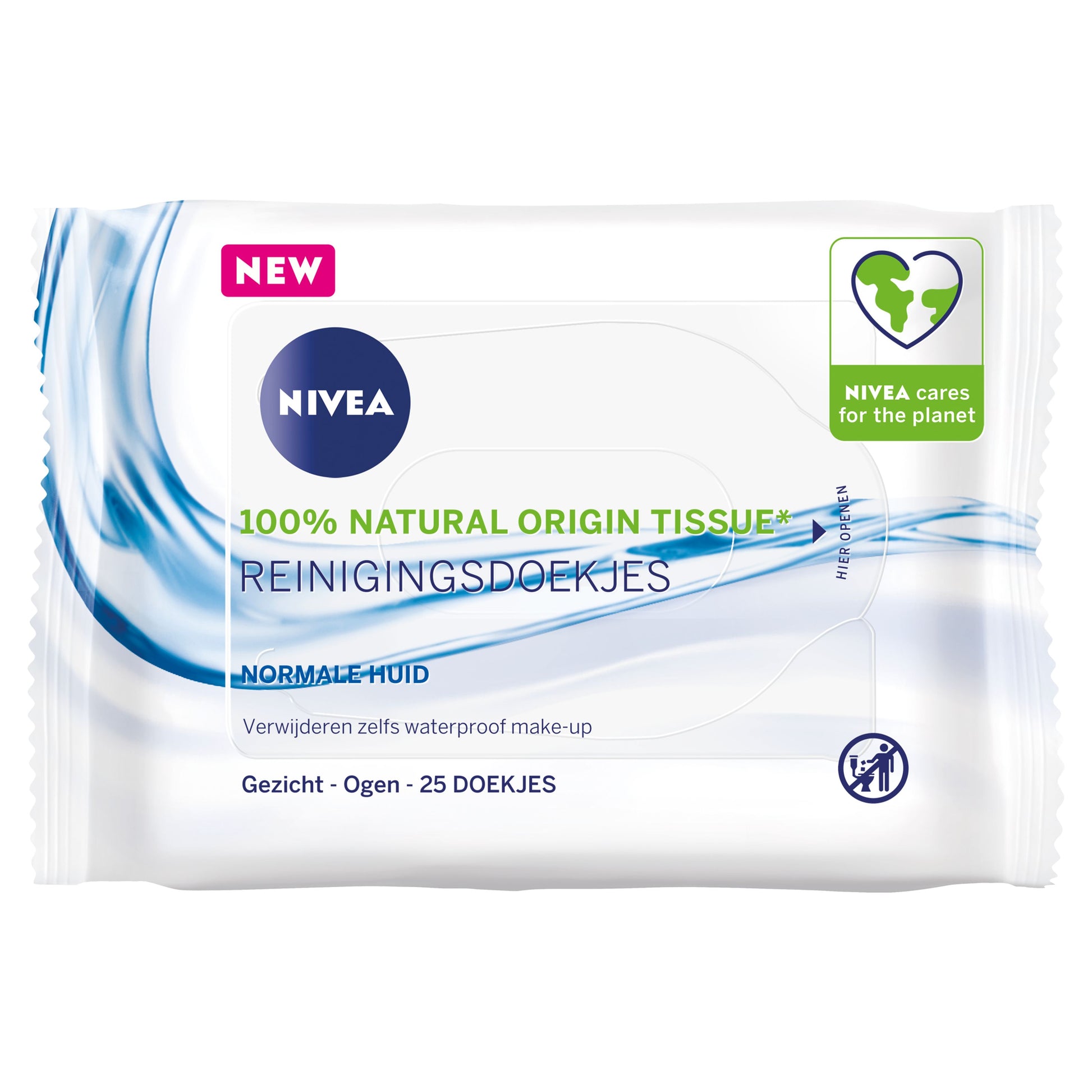 Nivea Verfrissende doekjes normale/gemengde huid 25 Stuks