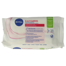Nivea Verzachtende doekjes droge/gevoelige huid 25.00 Stuks