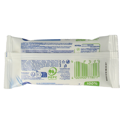 Nivea 3-in-1 Verfrissende doekjes mini 7.00 Stuks
