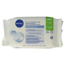 Nivea 3-in-1 verzorgende micellair reindoek 25.00 Stuks